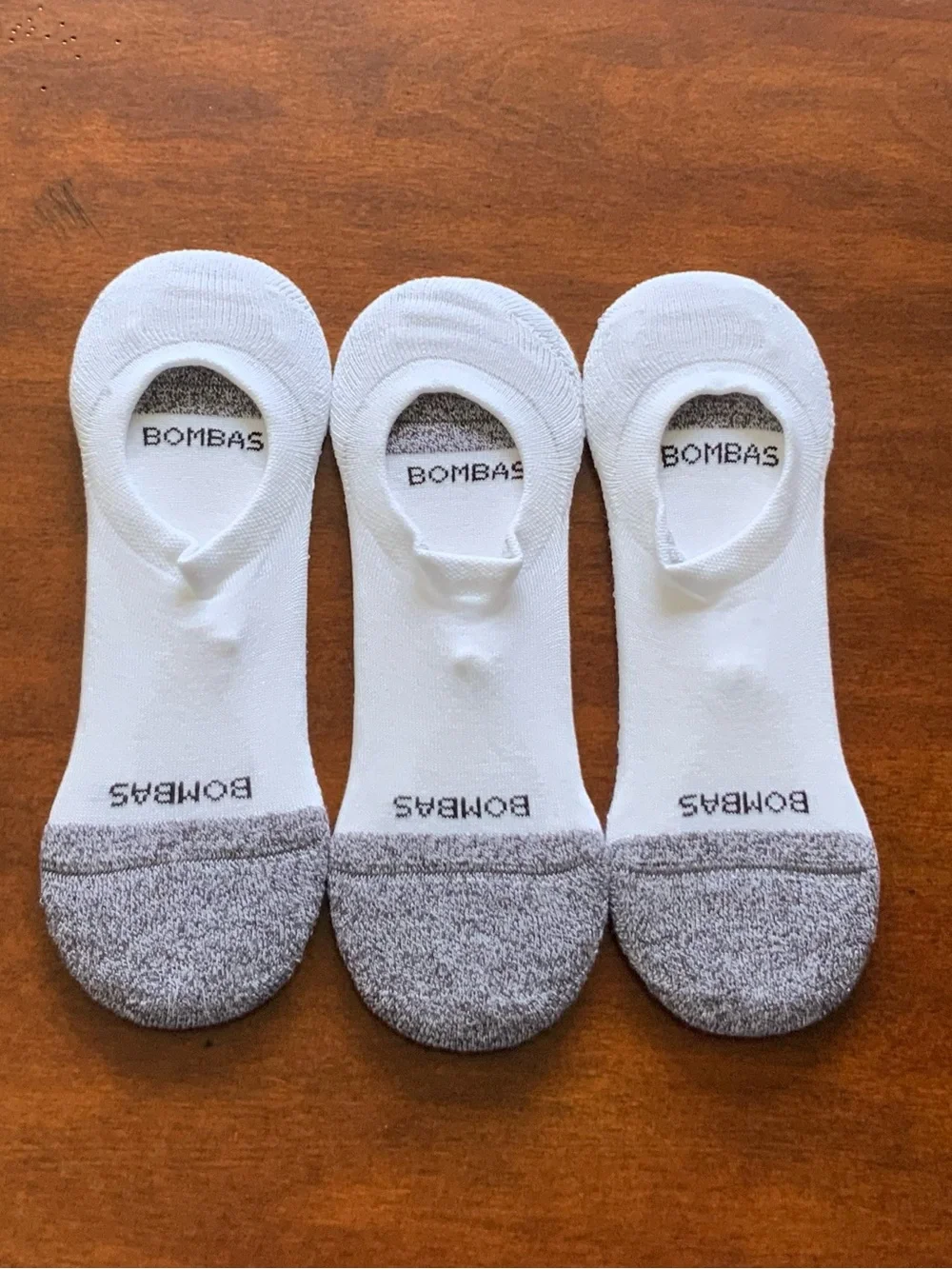 (3) BOMBAS Cushioned No-Show Socks